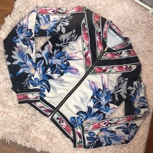 Floral Bomber Jacket